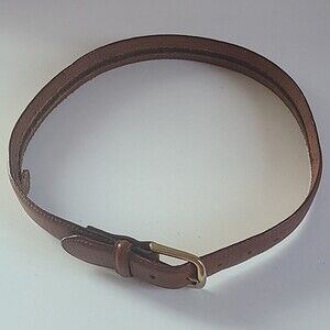 PATAGONIA Vintage leather belt with solid brass buckle Women's Size S